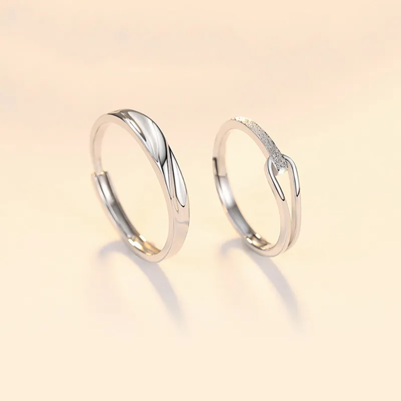 ZHOUBAIFU S925 Silver Rings Unisex-3