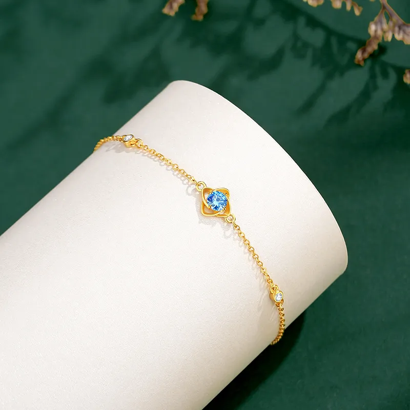 ZHOUBAIFU Gold Bracelet Women's-3