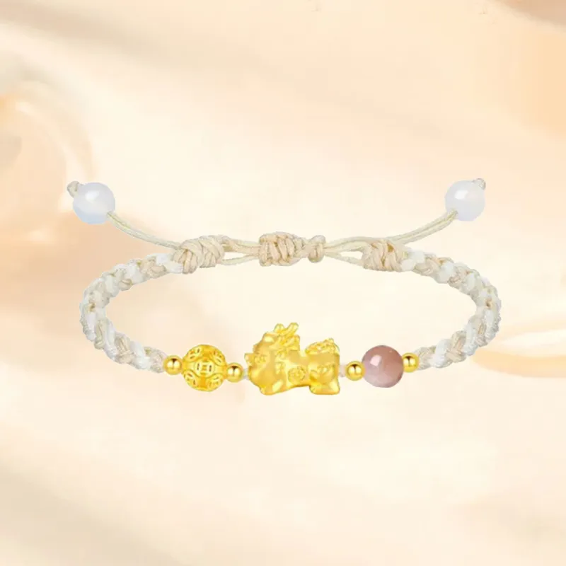 ZHOUBAIFU Gold Bracelet Unisex-2