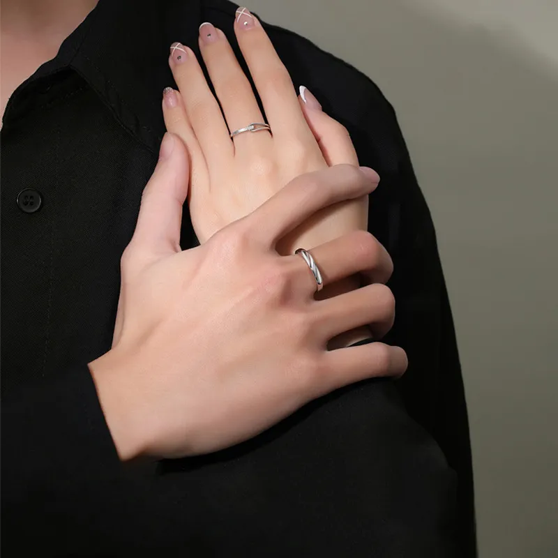 ZHOUBAIFU S925 Silver Rings Unisex-1
