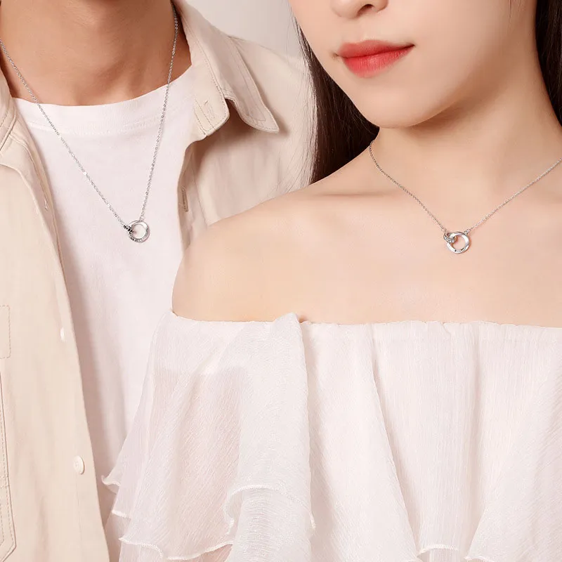 ZHOUBAIFU S925 Silver Necklaces Unisex-3