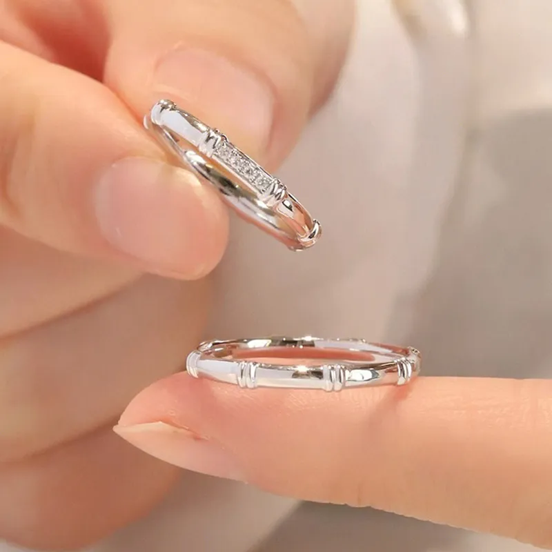 ZHOUBAIFU S925 Silver Rings Unisex-3