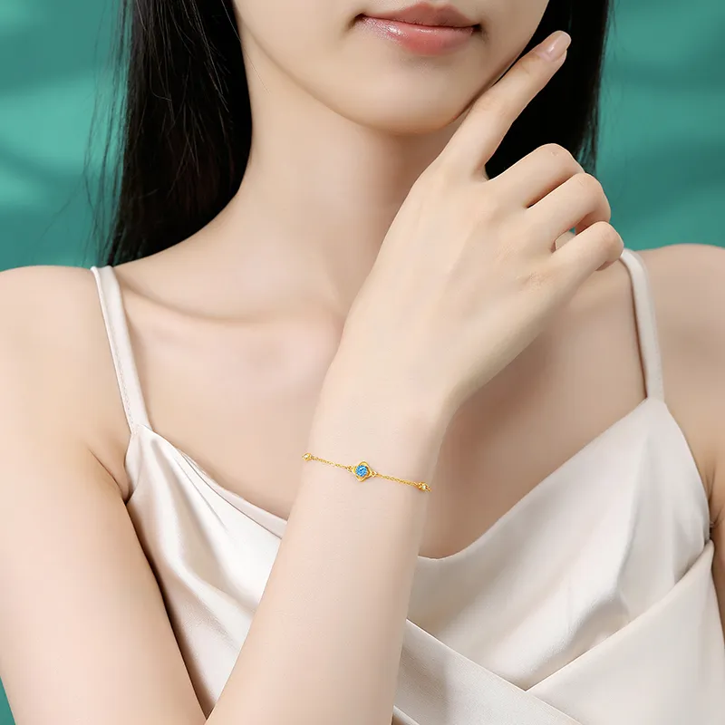 ZHOUBAIFU Gold Bracelet Women's-4
