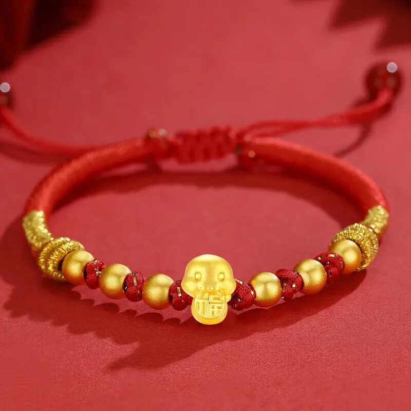 ZHOUBAIFU Gold Bracelet Unisex-1