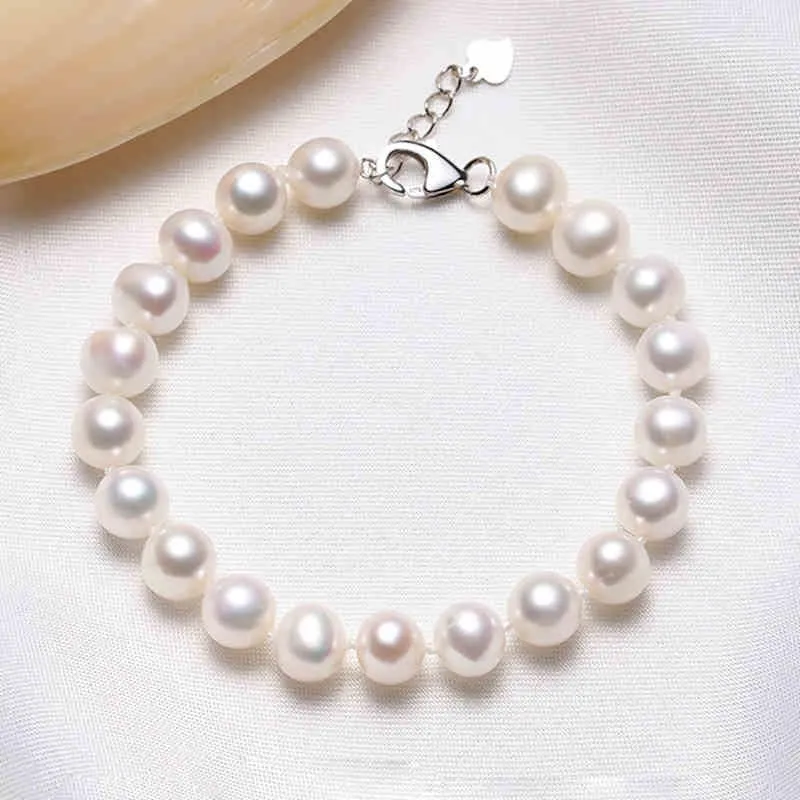 ZHOUBAIFU Freshwater Pearl Bracelets Women's-1