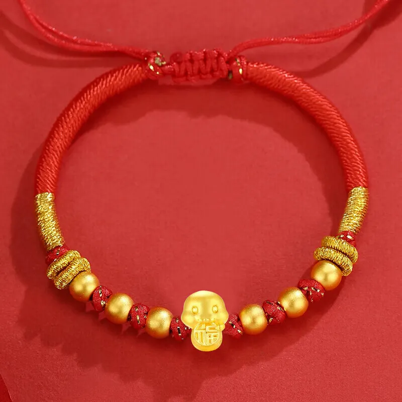 ZHOUBAIFU Gold Bracelet Unisex-2