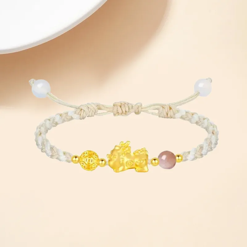 ZHOUBAIFU Gold Bracelet Unisex-1