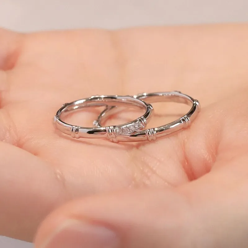 ZHOUBAIFU S925 Silver Rings Unisex-4