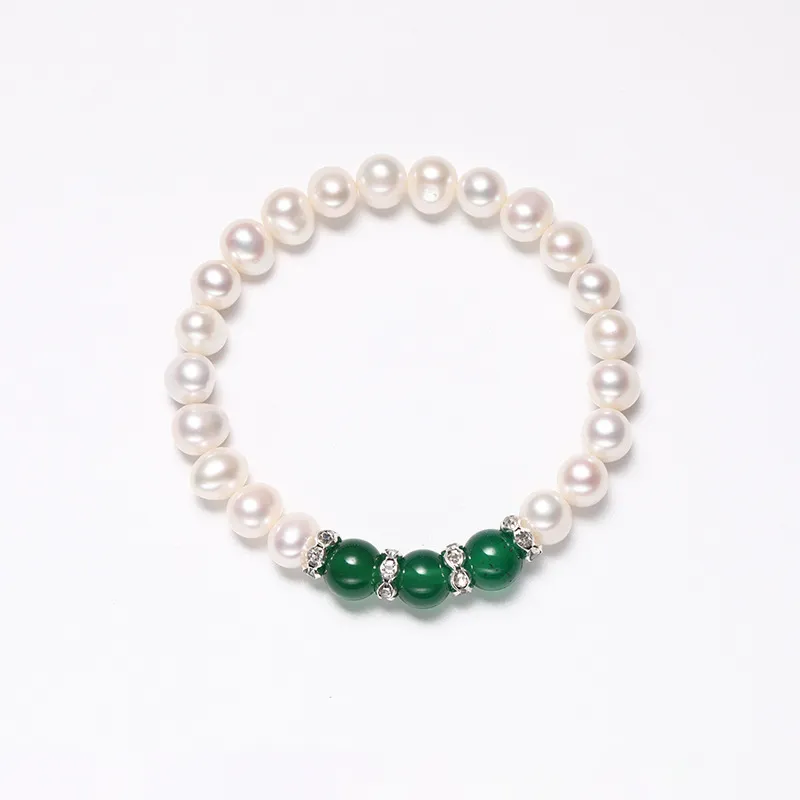 ZHOUBAIFU Pearl Bracelets Unisex-2