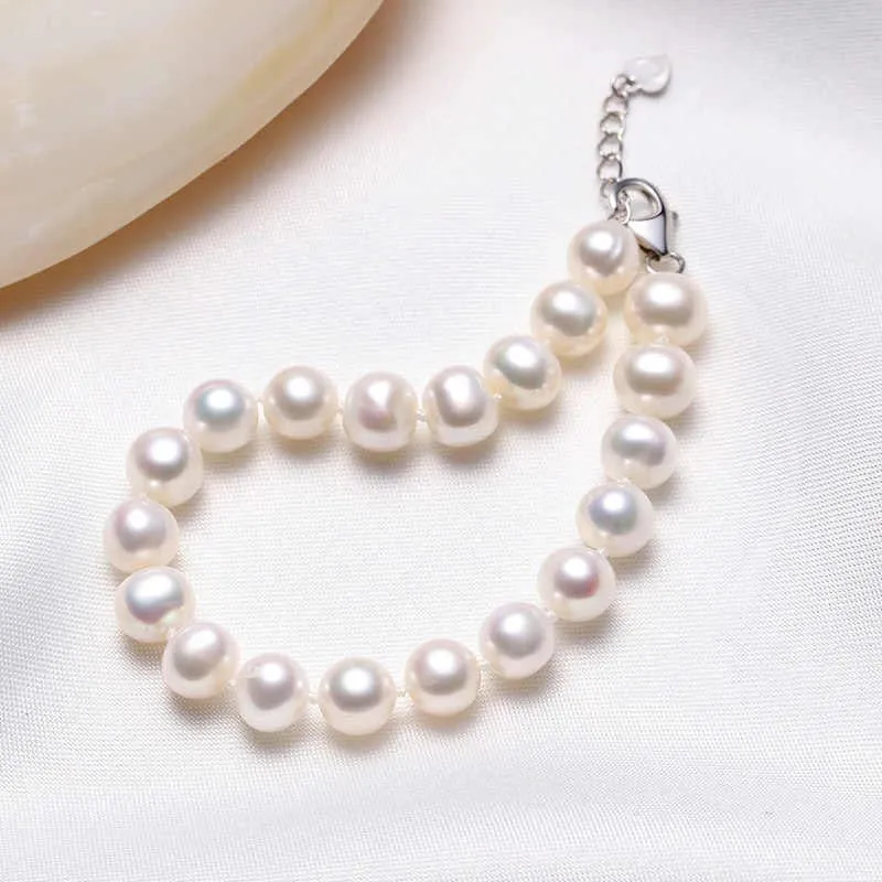 ZHOUBAIFU Freshwater Pearl Bracelets Women's-2