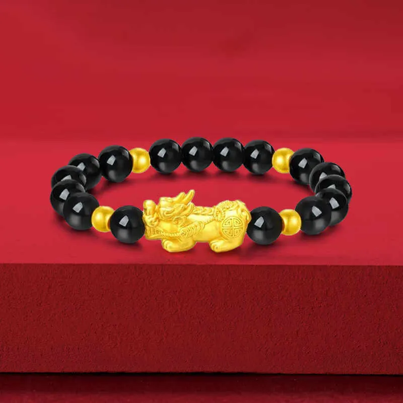 ZHOUBAIFU Gold Bracelet Unisex-3