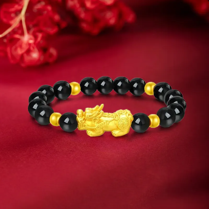 ZHOUBAIFU Gold Bracelet Unisex-1
