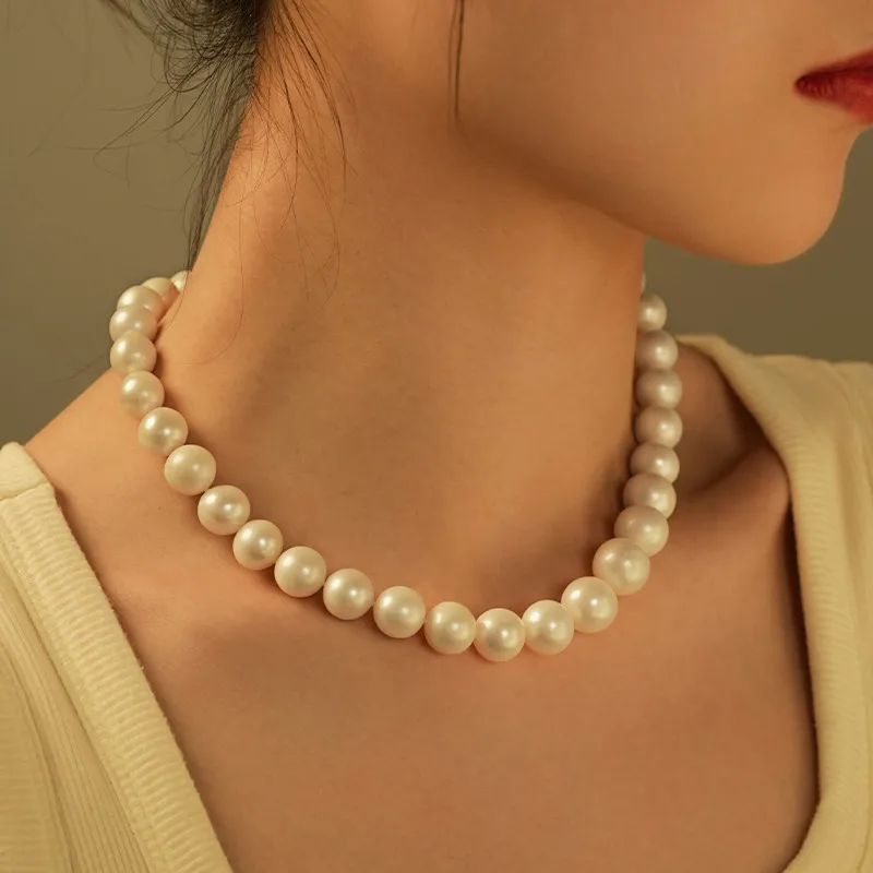 ZHOUBAIFU Pearl Necklaces Unisex-2