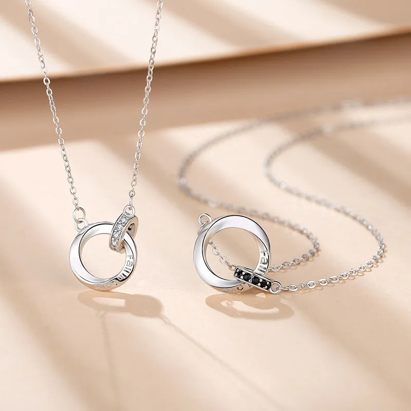 ZHOUBAIFU S925 Silver Necklaces Unisex-1