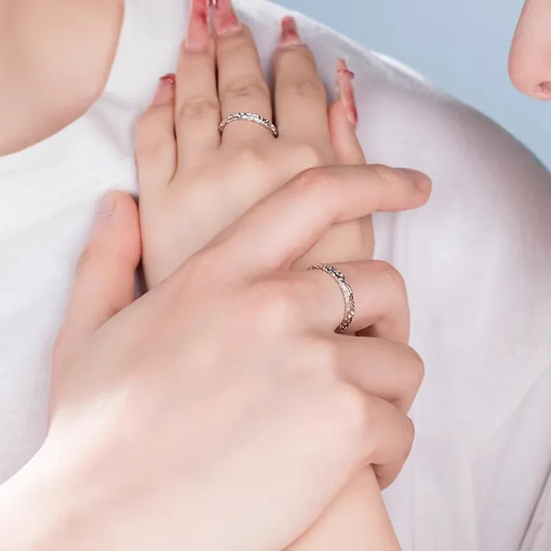 ZHOUBAIFU 999 Fine Silver Rings Unisex-5