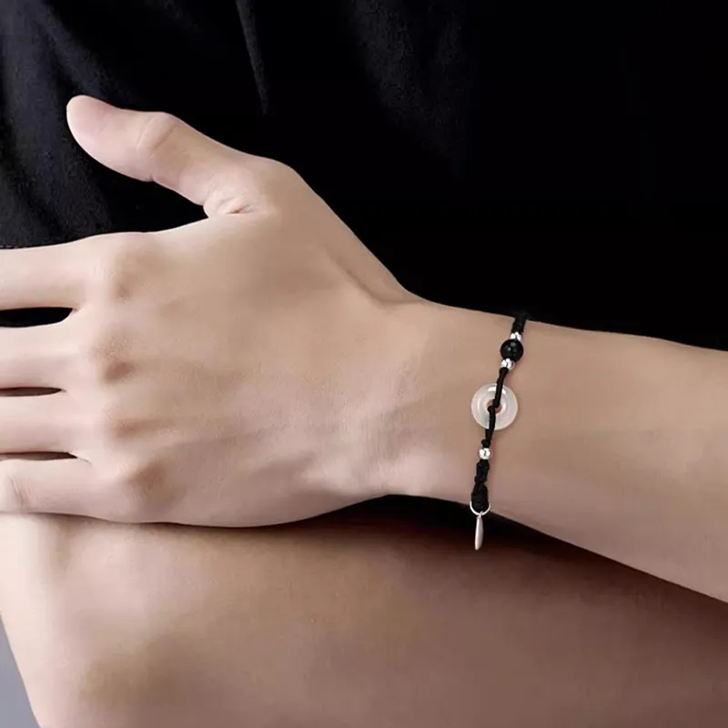 ZHOUBAIFU Chalcedony Jade Bracelets Unisex-1