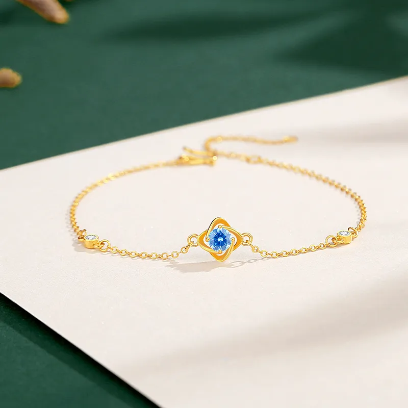 ZHOUBAIFU Gold Bracelet Women's-1