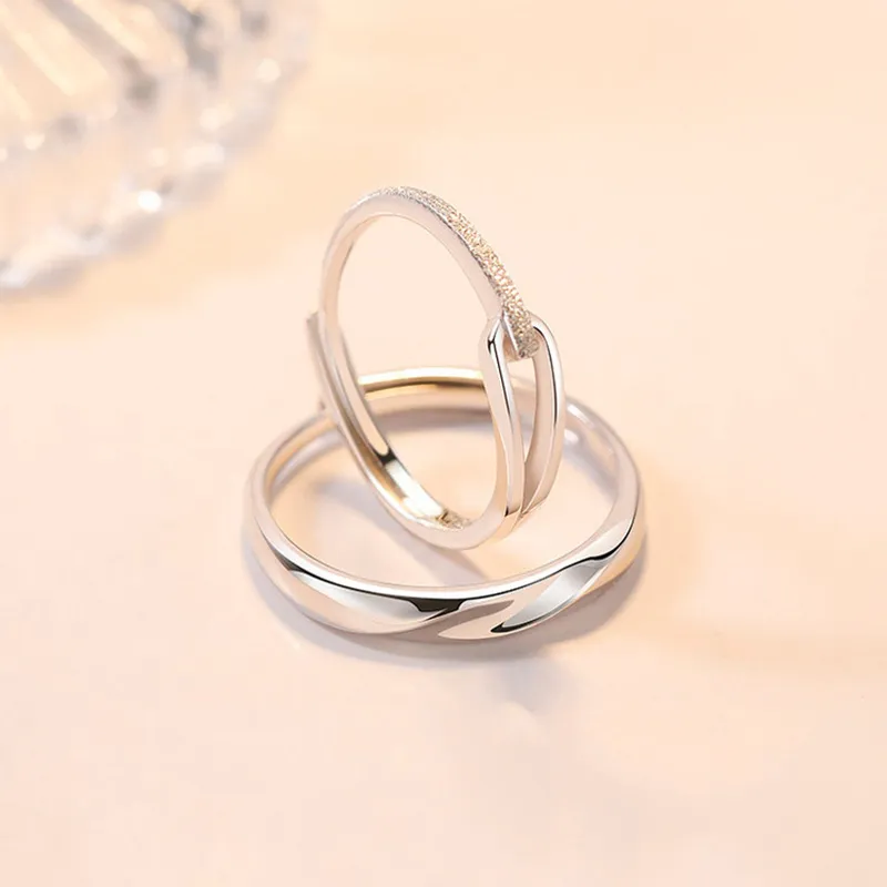 ZHOUBAIFU S925 Silver Rings Unisex-4