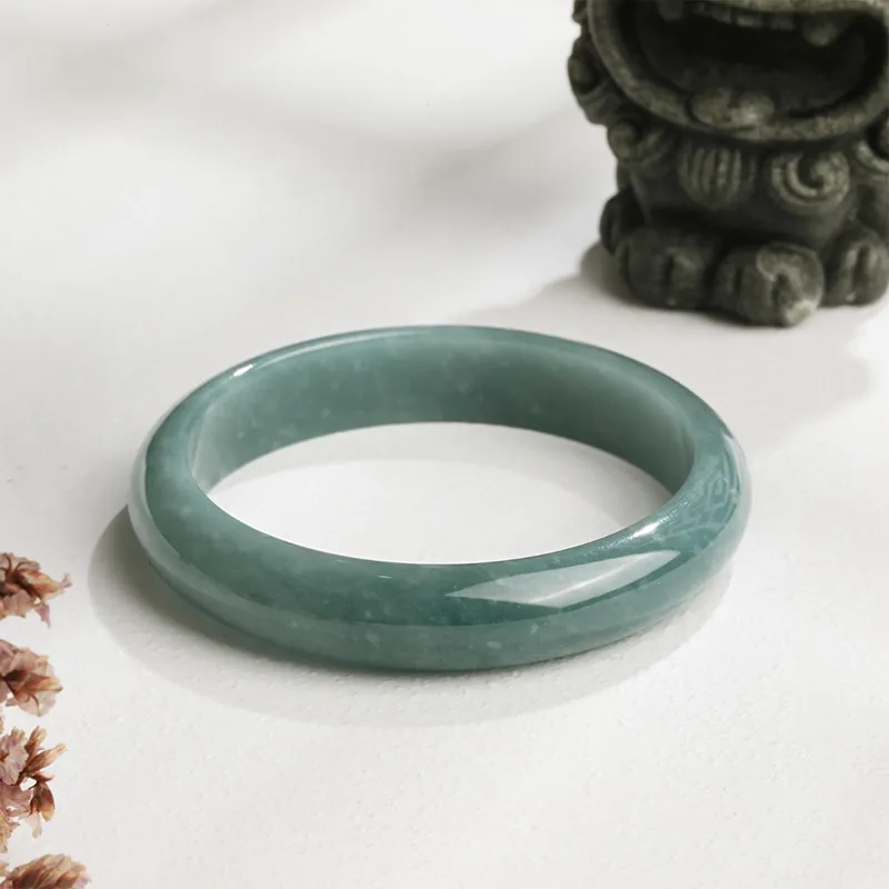 ZHOUBAIFU Glutinous Jade Jadeite Bangles Women's-1