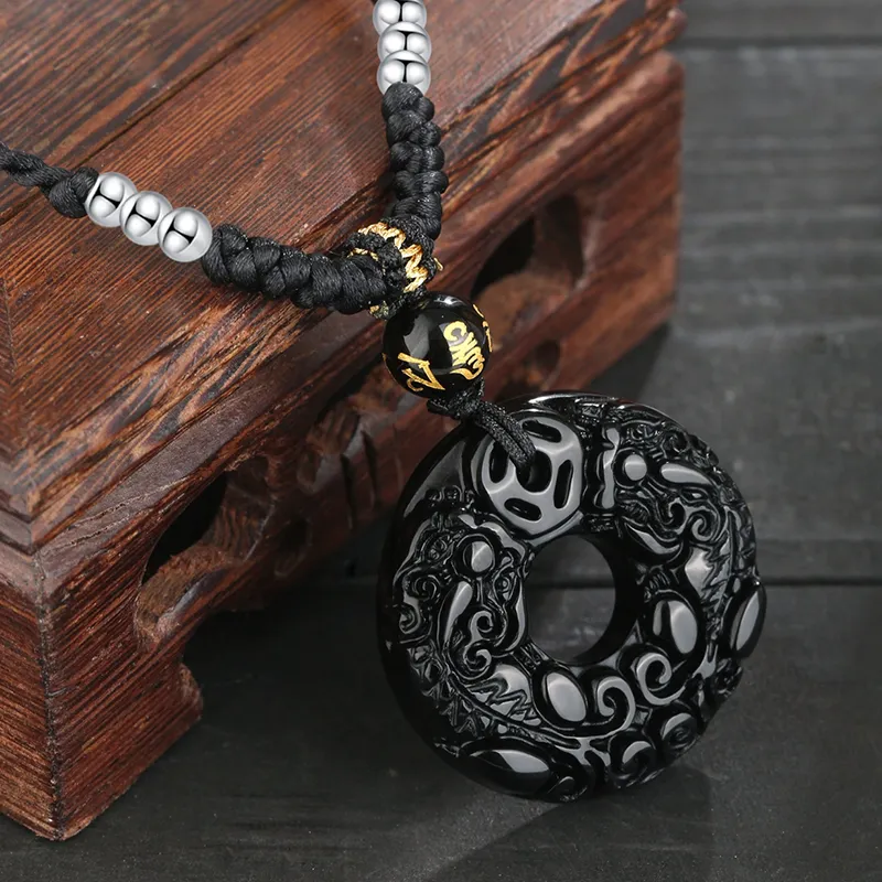 ZHOUBAIFU Agate Necklaces Unisex-2