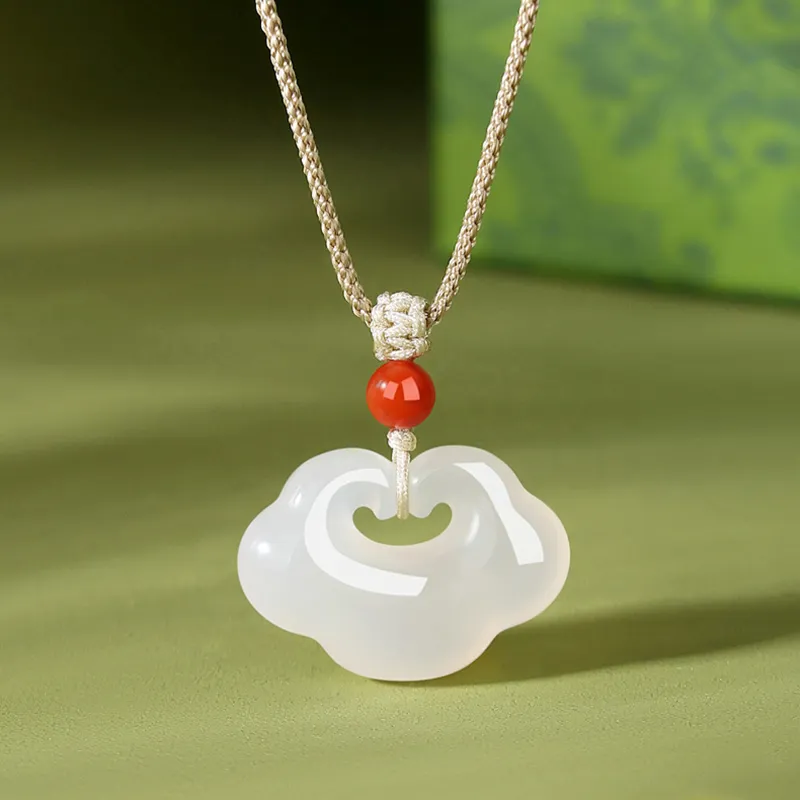 ZHOUBAIFU Chalcedony Jade Necklaces Unisex-1