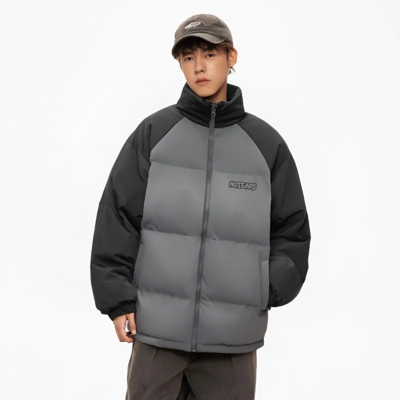 No Tears Puffer Jacket Unisex Black-4