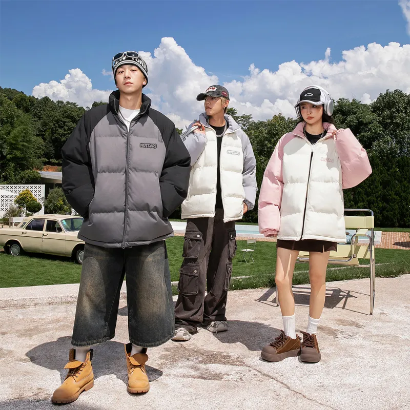 No Tears Puffer Jacket Unisex Black-17