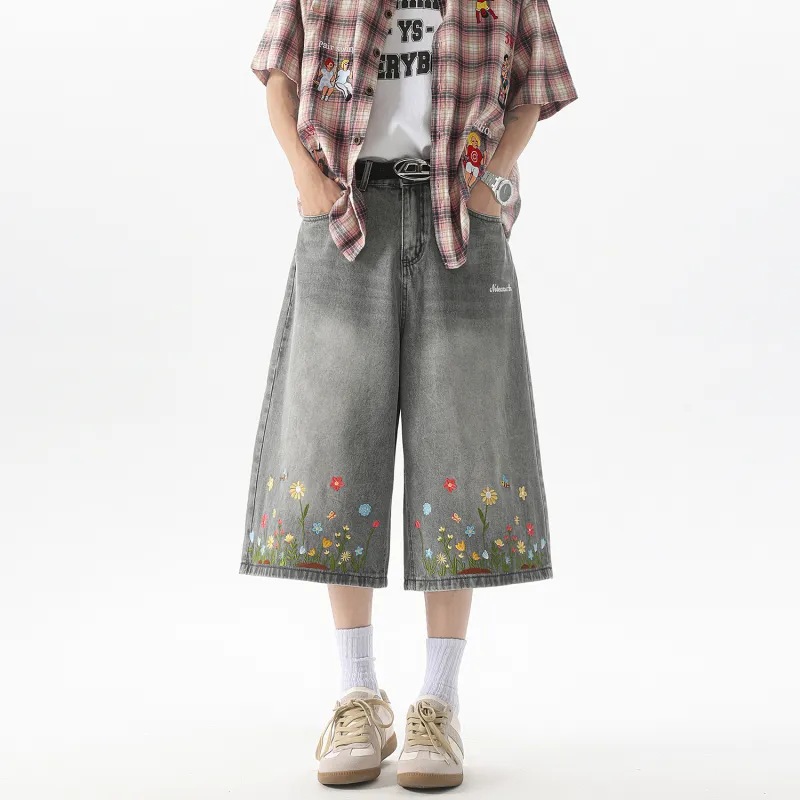 No Tears Denim Shorts Unisex-8