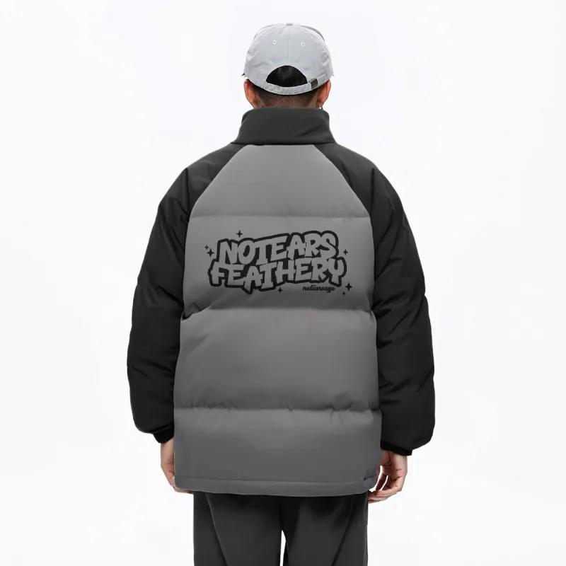 No Tears Puffer Jacket Unisex Black-6