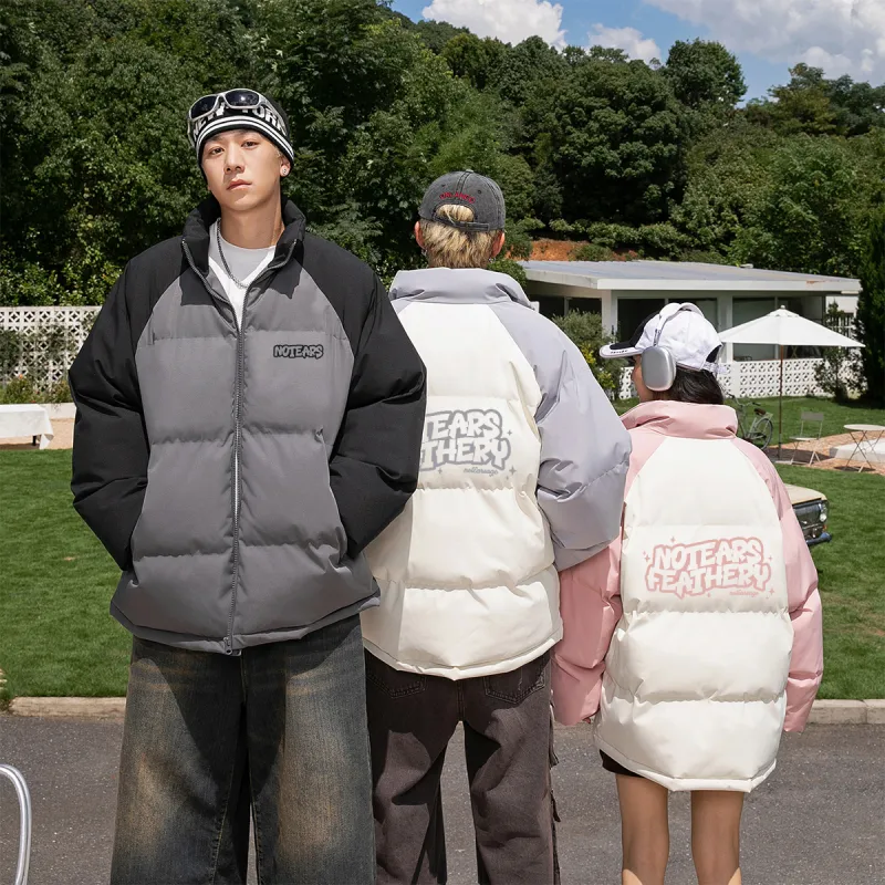 No Tears Puffer Jacket Unisex Black-10