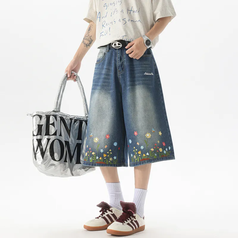 No Tears Denim Shorts Unisex-16
