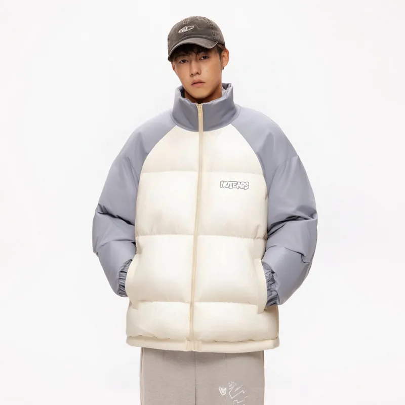 No Tears Puffer Jacket Unisex Black-12