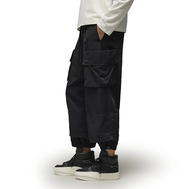 Y 3 Belted Wide Leg Cargo Trousers-2