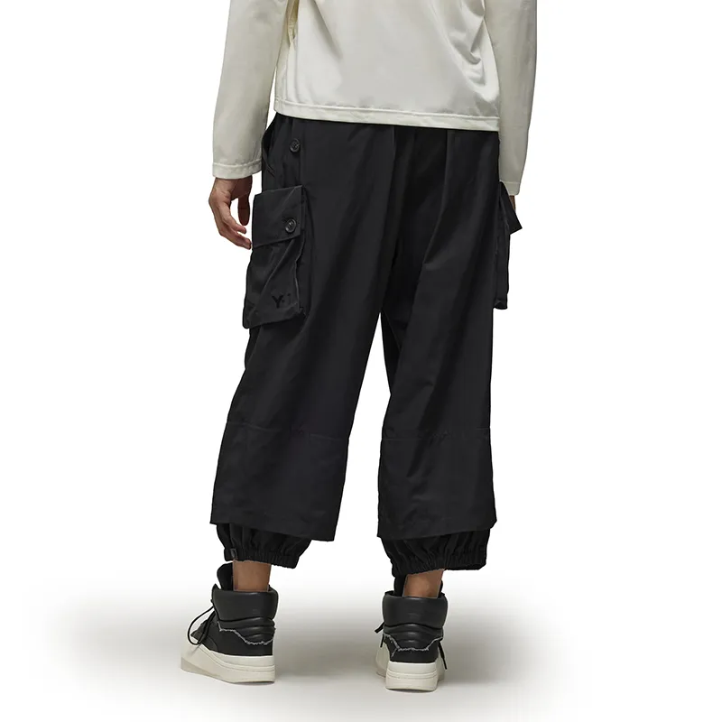 Y 3 Belted Wide Leg Cargo Trousers-1
