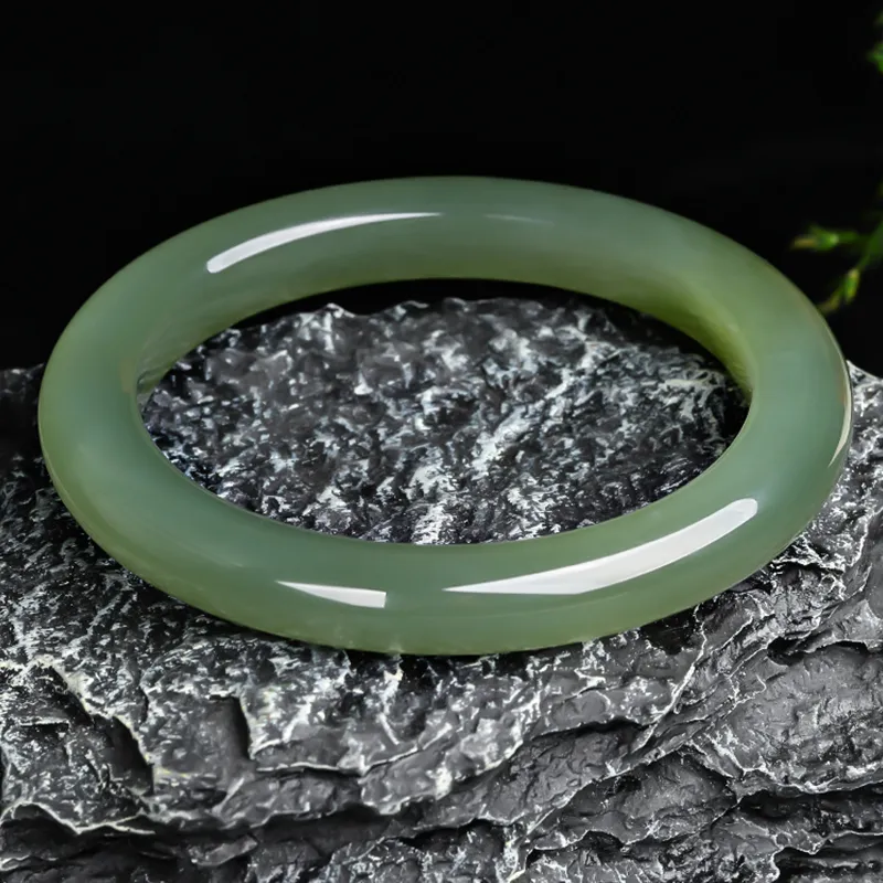 Beth Jewelry Hetian Jade Bangles Green Jade Women's-3
