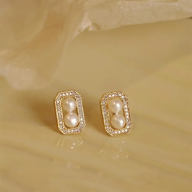 Beth Jewelry Pearl Stud Earrings Women's-3