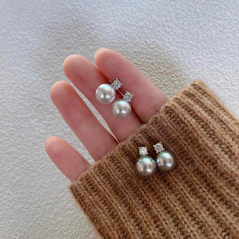Beth Jewelry Pearl Stud Earrings Women's-2