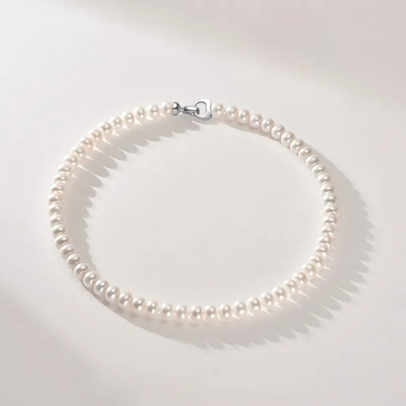 Beth Jewelry Freshwater Pearl Necklace Stud Earrings And Bracelet Set Women's-4