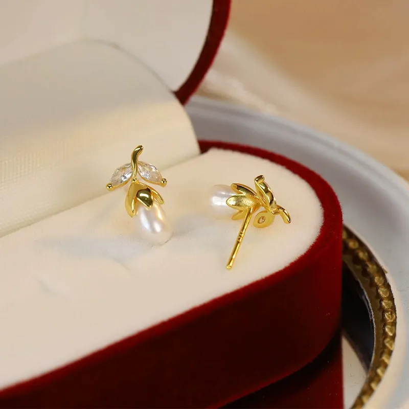 Beth Jewelry Pearl Stud Earrings Women's-3