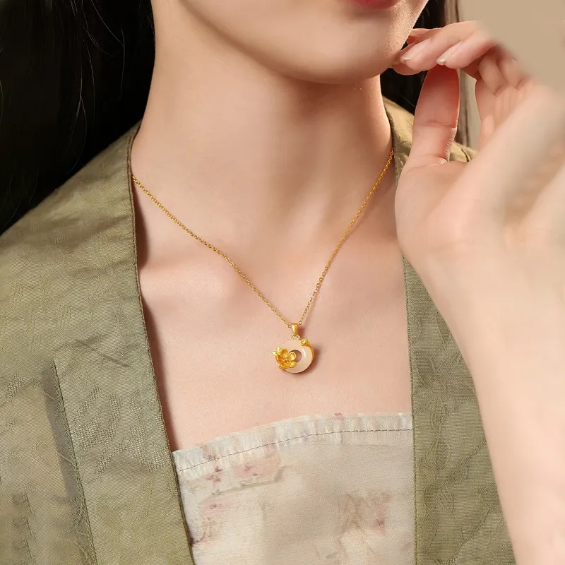 Beth Jewelry Chalcedony Jade Necklaces Women's-4