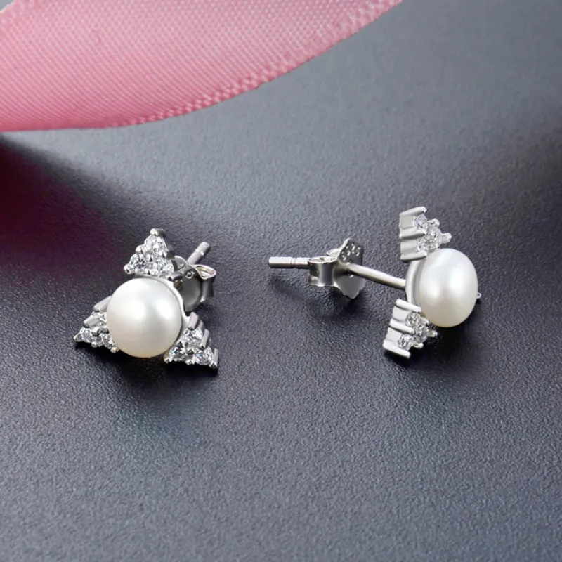 Beth Jewelry Pearl Stud Earrings Women's-3
