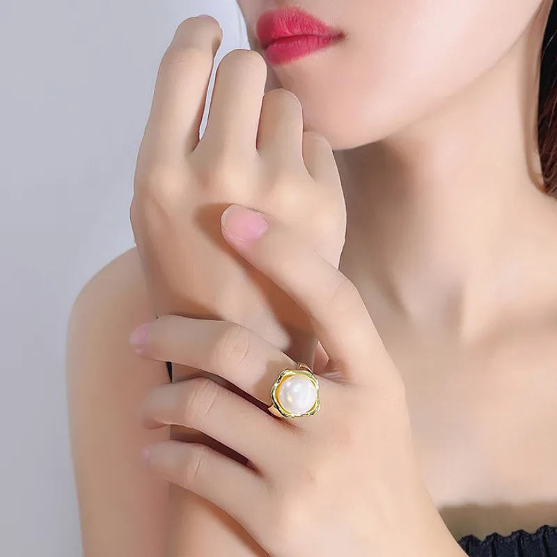 Beth Jewelry Pearl Rings Women's-5