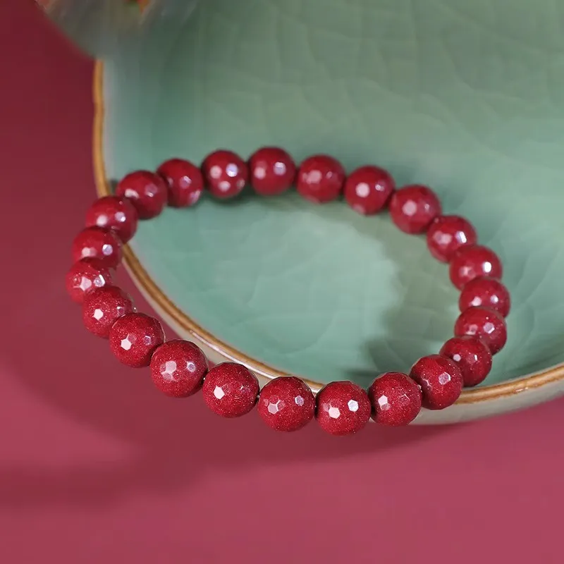 Beth Jewelry Cinnabar Jade Bracelets Unisex-11