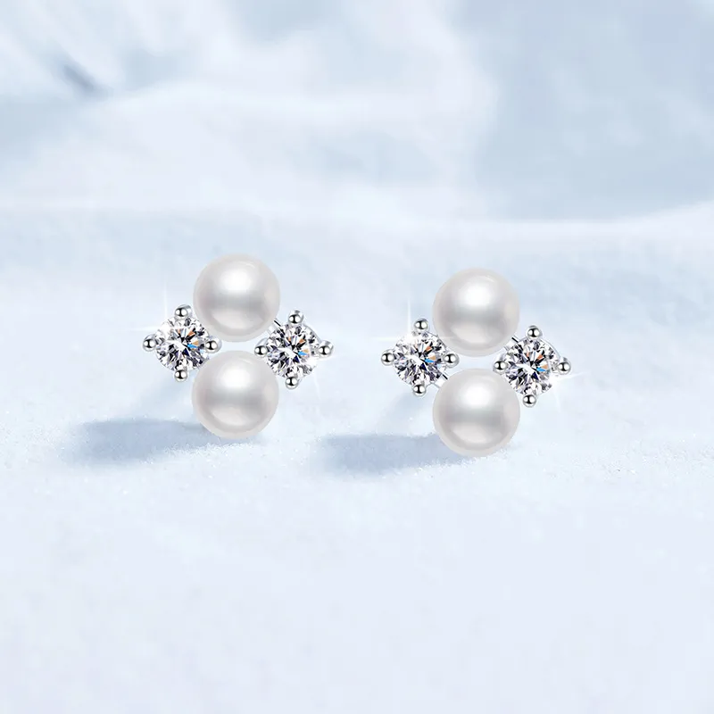 Beth Jewelry Pearl Stud Earrings Women's-1