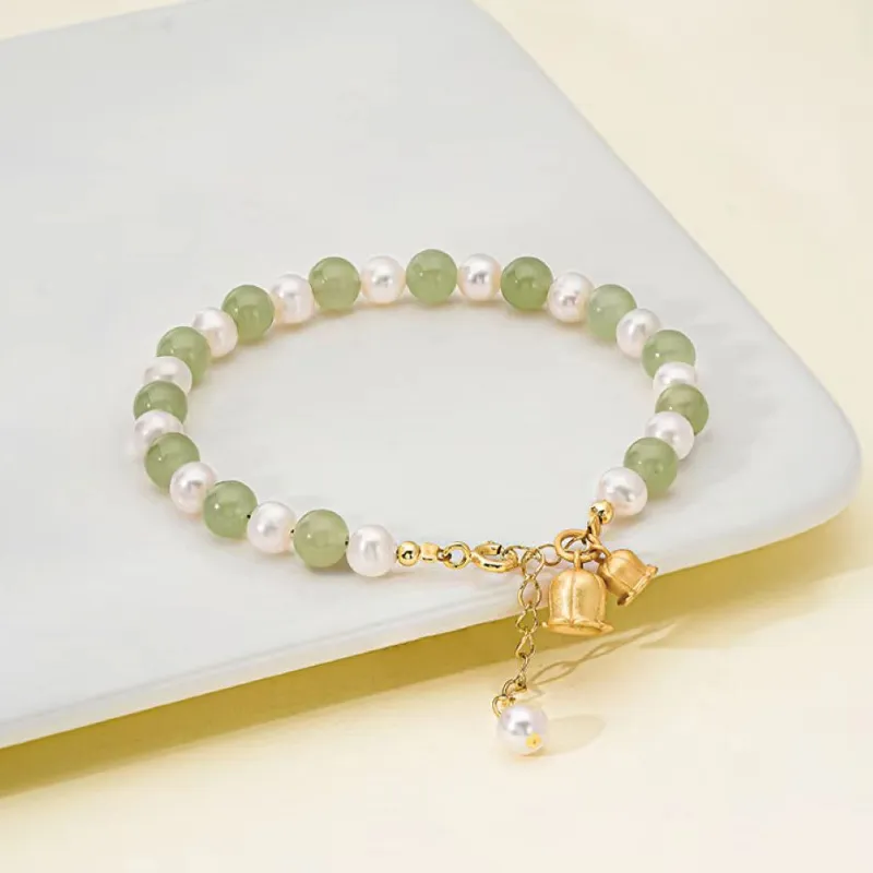 Beth Jewelry Hetian Jade Pale Greenish-White Jade Women's-5