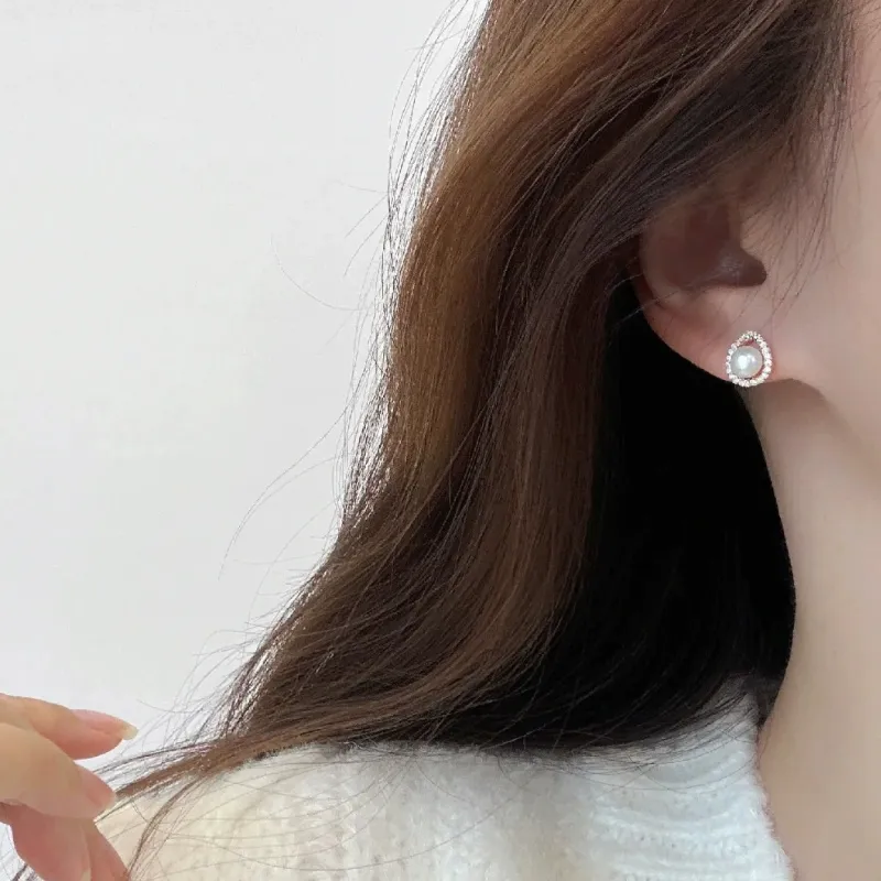 Beth Jewelry Pearl Stud Earrings Women's-3