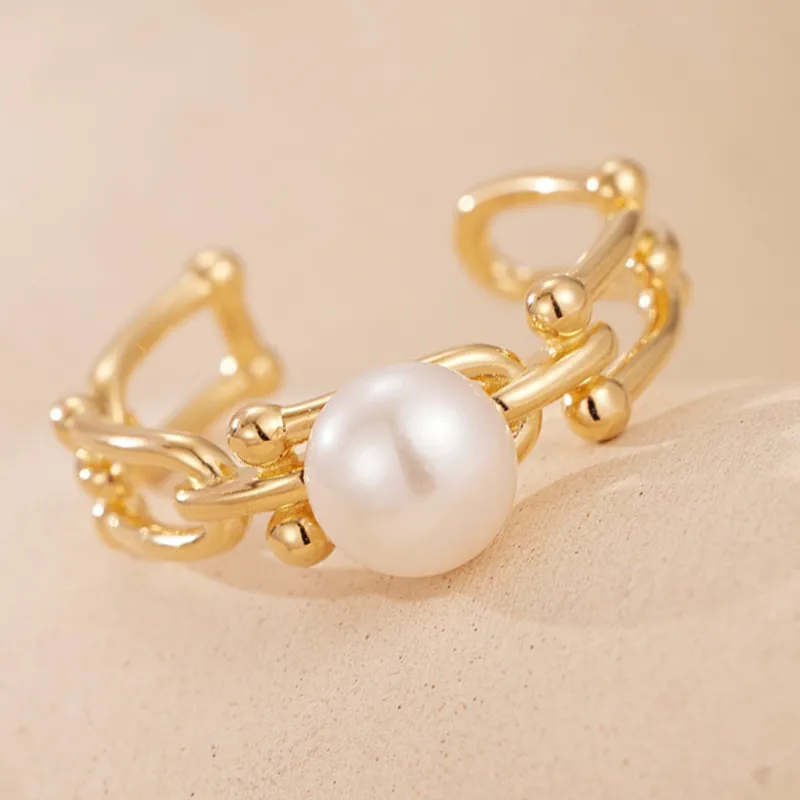 Beth Jewelry Pearl Rings Women's-5
