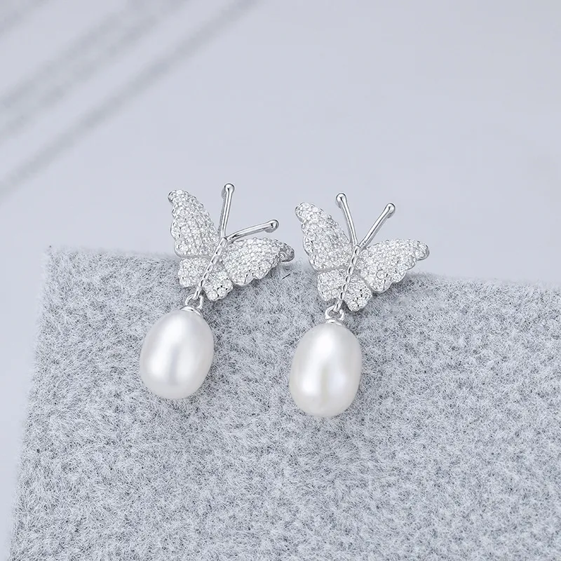 Beth Jewelry Pearl Stud Earrings Women's-5