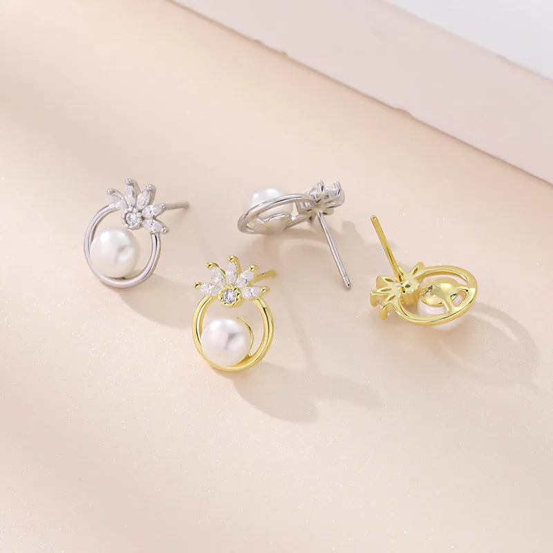Beth Jewelry Pearl Stud Earrings Women's-4
