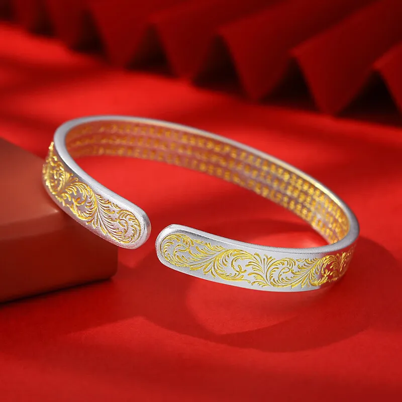 Beth Jewelry 999 Fine Silver Bangles Women's-9
